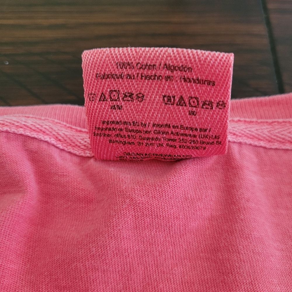 Pink Cotton Graphic T-shirt Size XL Take It Easy Eagles Route 66 Music - Picture 6 of 8
